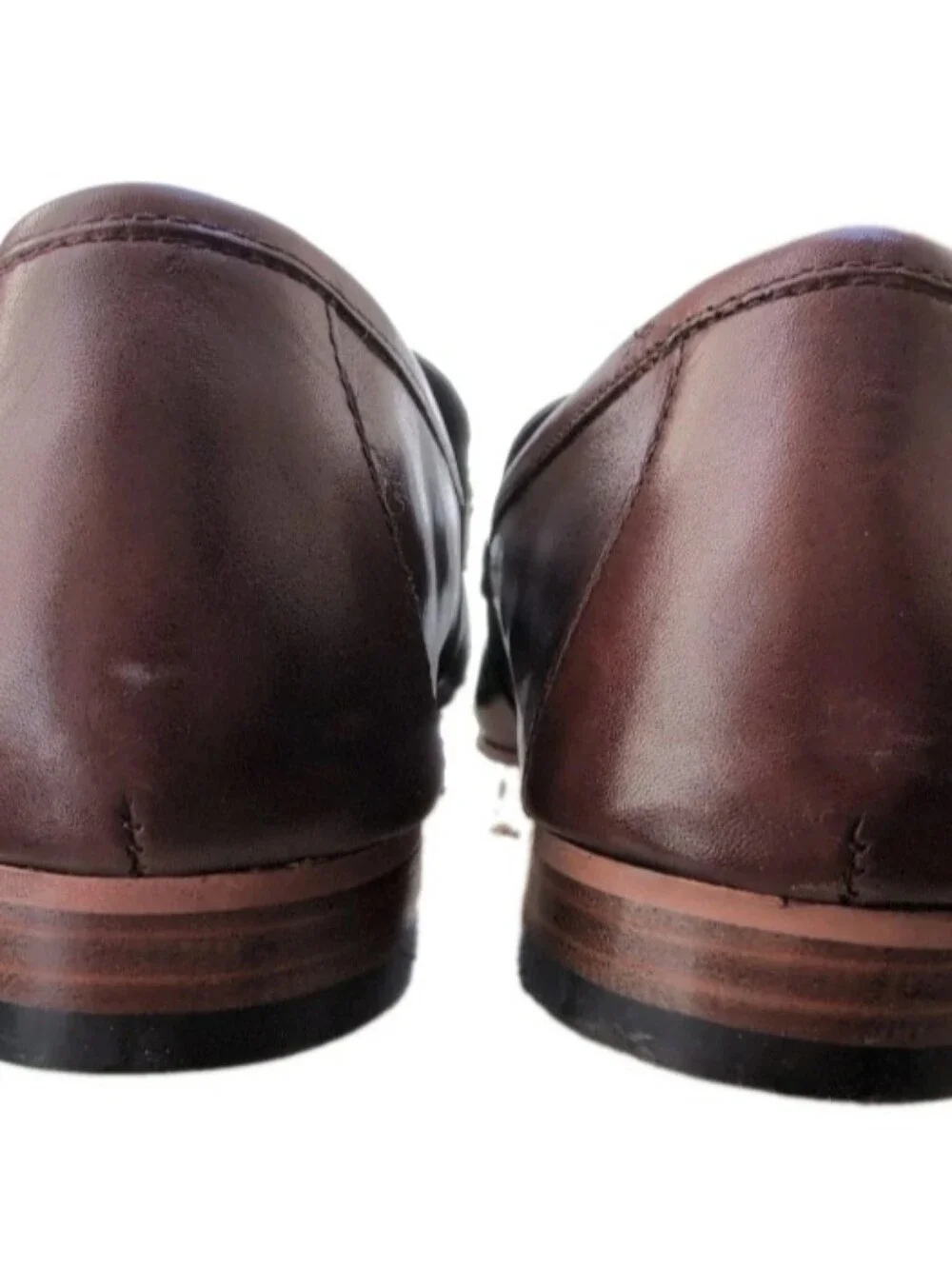 Walk London Brown Horsebit Loafers Size 10 Mens Leather Dress Shoes